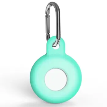 Silicone Keychain Case for Apple AirTag Mint Green