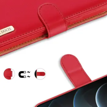 DUX DUCIS Hivo Flip Case for iPhone 12 Pro Max Red