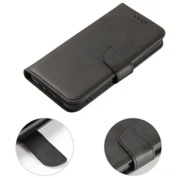 Magnet bookcase with kickstand for Huawei P Smart 2021 Black