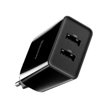 Baseus Wall Charger 2x USB 10,5W Black (Blister )