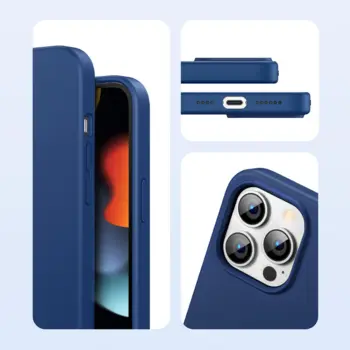 UGREEN Soft Silicone TPU Case for iPhone 13 Pro Blue