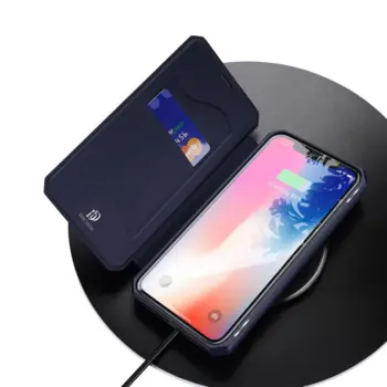 DUX DUCIS Skin X Bookcase type case for iPhone XS Max Blue