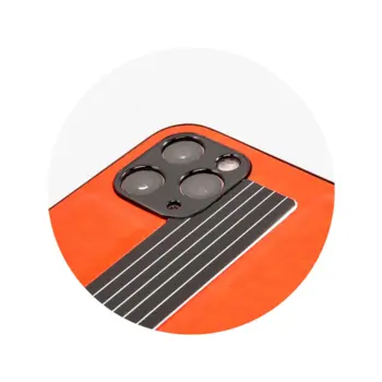 Fasion Case TPU/PU Leather for iPhone 11 Pro Orange
