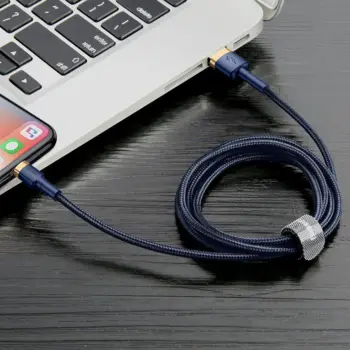 Baseus Cafule Nylon USB - Lightning Cable 2m Black/Gold