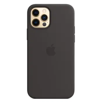Apple Silicone Case with MagSafe for iPhone 12/12 Pro - Black