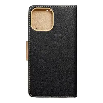 Fancy Book Case for iPhone 13 Pro Black/Gold