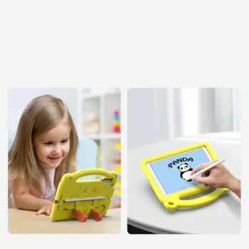 Dux Ducis Panda børne cover til iPad Pro 11'' 2021 / 2020 / 2018 / iPad Air 4 med pen holder Gul