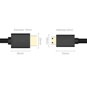 Ugreen HDMI - Mini HDMI cable 1m - Black