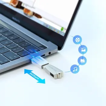Ugreen USB til USB Type C 3.0 OTG Adapter Hvid