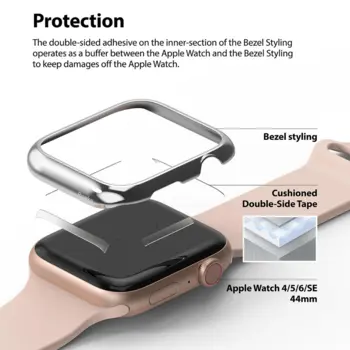 Ringke Stainless Steel Case til Apple Watch 4/5/6/SE 40mm Blå (Blister)