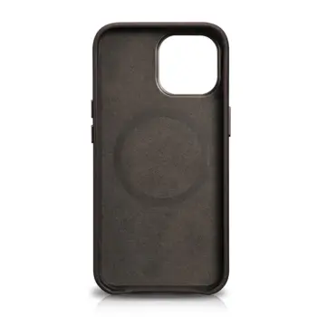iCarer case in natural leather for iPhone 13 Pro Coffee Brown (MagSafe compatible)