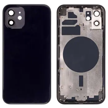 iPhone 12 bagcover uden logo - sort