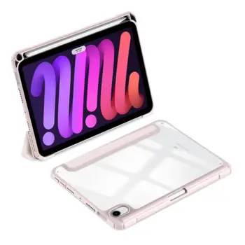 Dux Ducis Toby armored tough Smart Cover m. pen holder til iPad Mini 6 (2021) Pink