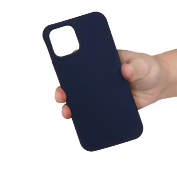 Silicon Soft Case for iPhone 12/12 Pro Dark Blue