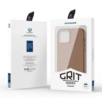 Dux Ducis Grit Læder cover til iPhone 14 Brun (MagSafe Kompatibel)