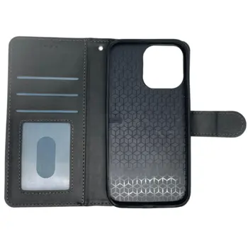 Smart Flip Case with magnetic back for iPhone 13 Mini Black