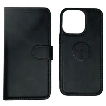 Smart Flip Case with magnetic back for iPhone 13 Mini Black