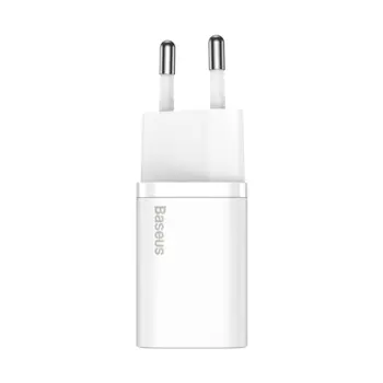 Baseus Super Si 1C Fast Charger USB Type C 20 W Hvid (Blister)