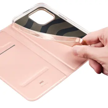 DUX DUCIS Skin Pro Flip Cover til iPhone 14 Pro Pink