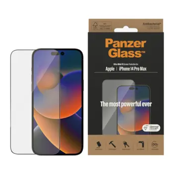 PanzerGlass™ iPhone 14 Pro Max Ultra-Wide Fit with EasyAligner