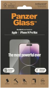 PanzerGlass™ iPhone 14 Pro Max Ultra-Wide Fit m. EasyAligner