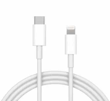 USB C - Lightning kabel 1m - hvid (Bulk)