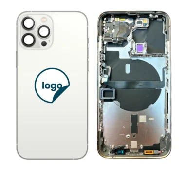 iPhone 13 Pro bagcover med small parts - OEM (sølv)