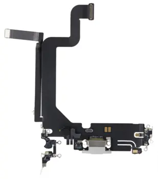 iPhone 14 Pro Max Charging Port Flex Cable - Silver