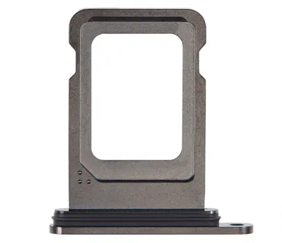 iPhone 15 Pro / 15 Pro Max simkort holder - sort titanium