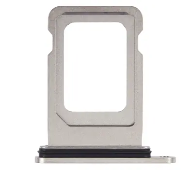 SIM Card Tray for Apple iPhone 15 Pro / 15 Pro Max - White Titanium