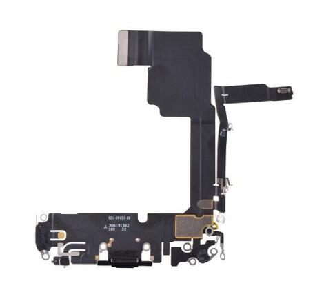 iPhone 15 Pro Charging Port flex kabel - Black Titanium