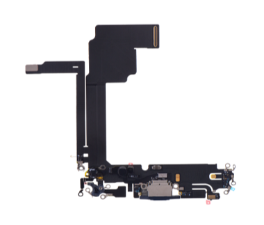 iPhone 15 Pro Max Charging Port flex kabel - Black Titanium