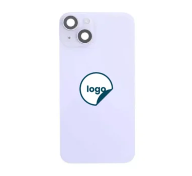 Back Glass for iPhone 14 - OEM purple with Camera Lens + Metal Plate + Magsafe Magnet