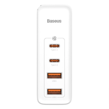 Baseus GaN2 Pro Fast Charger 100W - 2xUSB-C / 2xUSB + 2xUSB-C kabel - White (Blister)