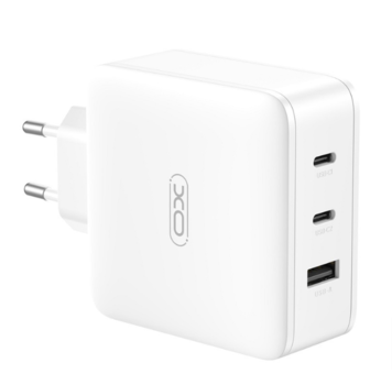 XO CE14 Pro Fast Charger 100W - 2xUSB-C / 1xUSB - White (Blister)