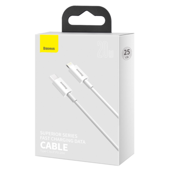 Baseus Superior USB Type C - Lightning kabel (20W) 25cm.