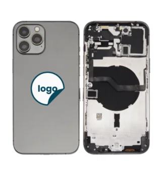 iPhone 12 Pro Max bagcover med small parts - Pull A (Graphite)
