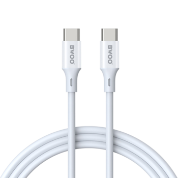 BWOO USB-C - USB-C Cable 1m - White (60W)