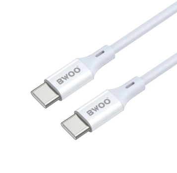 BWOO USB-C - USB-C Cable 1m - White (60W)