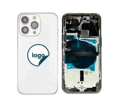 iPhone 13 Pro Max bagcover med small parts - Pull A (sølv)