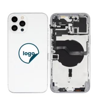 iPhone 12 Pro Max bagcover med small parts - Pull A (sølv)