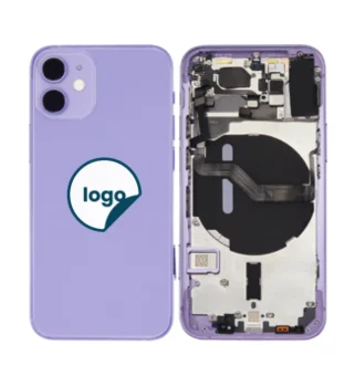 iPhone 12 Mini bagcover med small parts - Pull A (lilla)