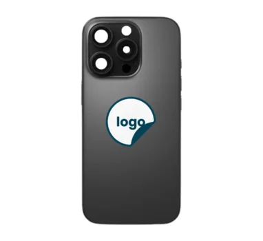 iPhone 16 Pro bagglas med kameralinse+metalplade+Trådløs oplader flex+Magsafe magnet+Flashlight flex - OEM (Diagnosticerbart) (Black Titanium)