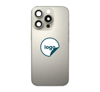 iPhone 16 Pro Max bagglas med kameralinse+metalplade+Trådløs oplader flex+Magsafe magnet+Flashlight flex- OEM (Diagnosticerbart) (Natural Titanium)