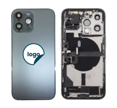 Back Housing incl. Charging Port and Small Parts for iPhone 13 Pro - Pull A (Graphite)