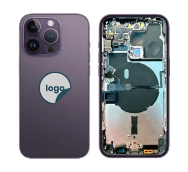 Back Housing incl. Charging Port and Small Parts for iPhone 14 Pro - Pull A (Deep Purple)