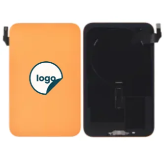 iPhone 17 Pro Max bagglas med metalplade+Trådløs oplader flex+Magsafe magnet+Flashlight flex - Pull A (Cosmic Orange)