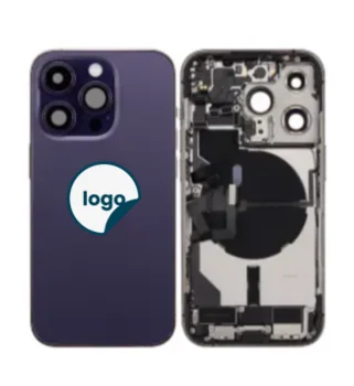 iPhone 14 Pro bagcover med ladestik og small parts - Pull A (guld)