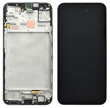 Samsung Galaxy A17 5G LCD Skærm med ramme (Sort) (Original)