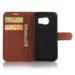 Litchi Texture Wallet Stand Leather Case for Samsung Galaxy S7 Edge Brun
